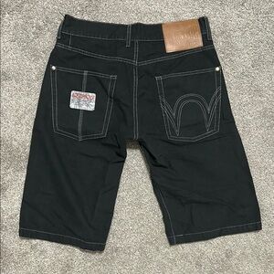 Vintage Edwin Baggy Black Jean Shorts